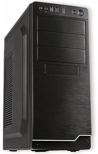 Inter-Tech IT-5916 Midi Tower PC-Gehäuse Schwarz ATX mit 500W Netzteil