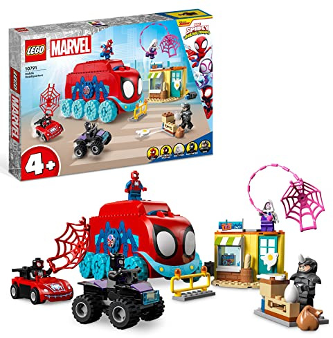 LEGO 10791 Marvel Spideys Team-Truck, Spielzeug für Kinder ab 4 Jahren mit Miles Morales und Black Panther Minifiguren, Spidey und Seine Super-Freunde