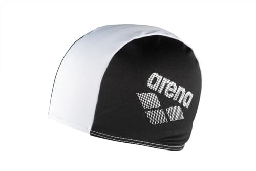 ARENA Kinder Badekappe Polyester II, Black White, einheitsgröße