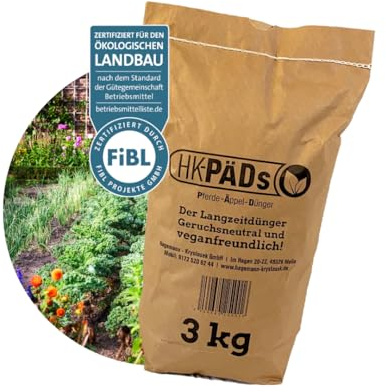 Tomatendünger, Rosenbünger, Blumendünger/HK-PÄDs - Dünger Pellets aus Pferdedung - 4,8 kg