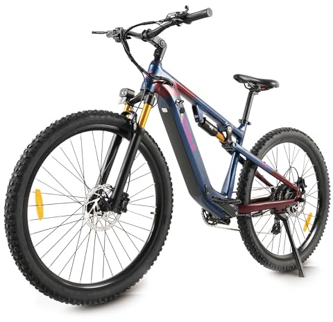 VAKOLE EMT29 E-Bike Herren 29 Zoll Fully Mountainbike 691Wh Akku Bis 100KM | hydraulische Bremsen, 250W & 25 km/h, 12-Gang, Cross-Country e MTB für Urban, Trail & Kies