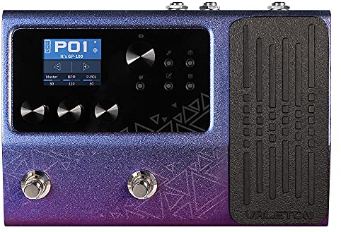 Valeton Effektpedal Multi-Effekte Gitarren Bass Prozessor (GP-100VT Lila)