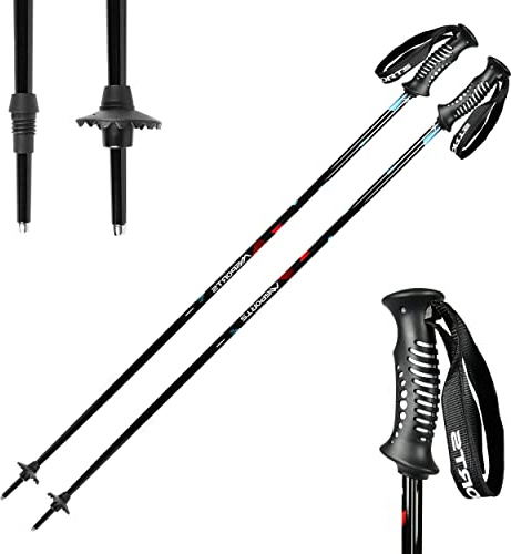 Skistöcke Premium inkl. Schneeteller Unisex I Skistock Aluminium in verschiedenen Längen I Aluminiumschaft 18 mm (120 cm)