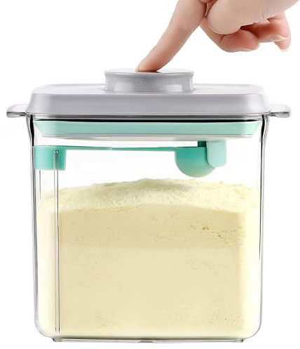 EOPUOZS Milchpulver Aufbewahrungsbox 1700 ml, Milchpulverspender | Versiegelt, Tragbar, Abnehmbar, mit Löffel