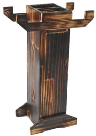 Baoblaze Bogenständer Pfeilhalter Holz Schwertständer Recurve Bogenhalter Bogenschießausrüstung, B