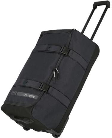 Travelite Trolley Reisetasche mit Rollen mittelgroß, Kick Off, praktische Rollenreisetasche für Urlaub und Sport, 68 cm, 65 Liter
