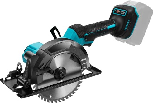 6“ Akku Handkreissäge Kompatibel mit Makita 18V Lithium-Akku, Bürstenlose Mini Kreissäge, 6800RPM Einstellbarer Schnittwinkel, Akku Handkreissäge für Holz Kunststoff Metall (ohne Akku)