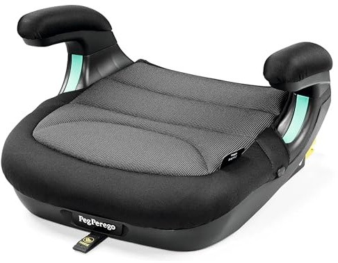 Peg Perego Viaggio Shuttle Autositz, Auto-Sitzerhöhung mit ISOFIX für Kinder von 125 bis 150 cm (6-12 Jahre), 22-36 kg, Crystal Black