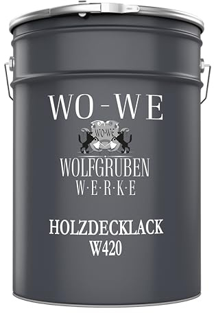 WO-WE Holzfarbe Holzlack Wetterschutzfarbe Außen & Innen - Anthrazitgrau RAL 7016-5L