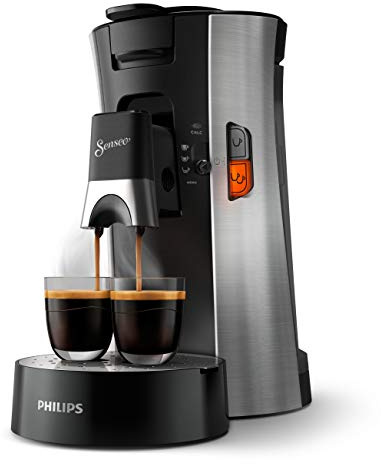 PHILIPS Senseo Select Kaffeepadmaschine, Silber, 3 Spezialitäten | 1 oder 2 Tassen, Coffee Boost, Intense Plus, Memo-Funktion, höhenverstellbarer Auslauf, 0,9 L (CSA250/10)