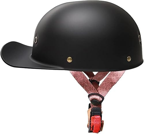 XRDSHY Halbschalenhelm Mit ECE-Zulassung Vintage Motorradhelm Baseball Cap Cruiser Chopper Scooter Helm Herren Retro Motorrad Halbhelm Damen Mofa Helm