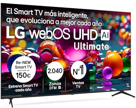 LG 75UA75006LA TV 75 Zoll (190 cm) 4K UHD AI TV (α7 Gen8 4K AI Prozessor, webOS 25, 60Hz) [Modelljahr 2025]