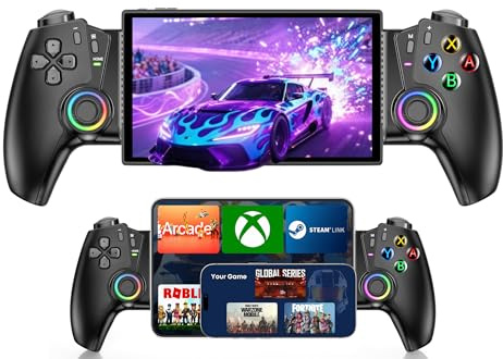 Switch Controller, Bluetooth Handy Controller für Switch 2/Switch/Switch OLED mit Hall-Effekt Joysticks/Hall Trigger, Controller Switch Kompatibel mit IOS/Android/Xbox Cloud/Steam Link/Geforce Now
