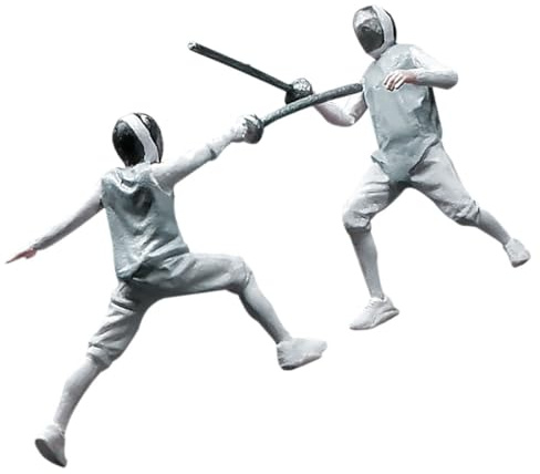 Abaodam 64 Realistische Fechter Diorama Figuren für Fechtszenen und Kreative Bastelprojekte