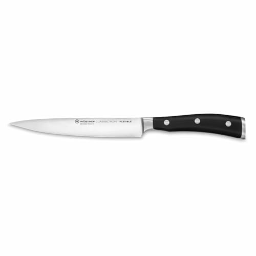 WÜSTHOF Classic Ikon Filiermesser 16 cm, Schwarz,silber