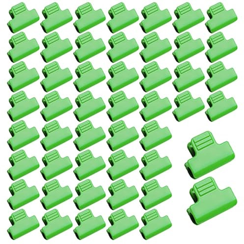 Wopanxye 50 Stück 8mm Gewächshaus-Klemmen, Gewächshaus-Clip, Filmreihen-Abdeckung, Tunnel-Clip, Rohrschellen, Rahmen-Schattierungsnetz, Stangenclip für Gartenreifen, Wachstumstunnel, Stützrahmen, Grün
