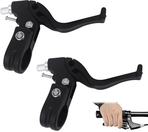 ZhongShuang 1 Paar Bremshebel fahrrad,Bremshebel Für Fahrrad,Fahrrad Handgriff Bremse Für Bike Meisten Fahrräder