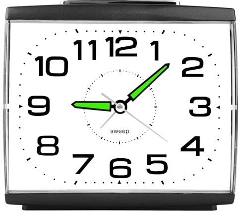 Ayybboo Wecker Analog Ohne Ticken,Seniorenwecker mit Schlummerfunktion,Nachtlicht,Lauter Alarm,Großes Zifferblatt Quarzwecker,Wecker Schlafzimmer