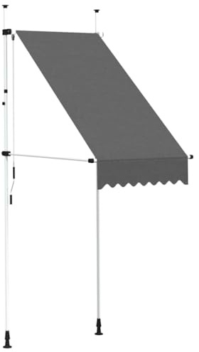 vidaXL Vordach, manuell, einziehbar, für Garten, Terrasse, Balkon, Mehrfarbig