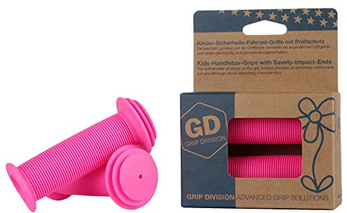 GD GRIP DIVISION® Kinder-Sicherheits-Fahrrad-Griffe mit Prallschutz