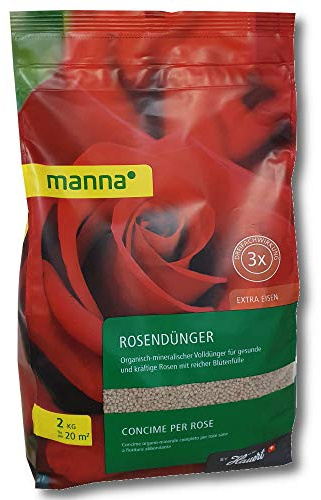 Manna Rosendünger 2 kg Blumendünger Blütendünger Beetdünger Balkondünger