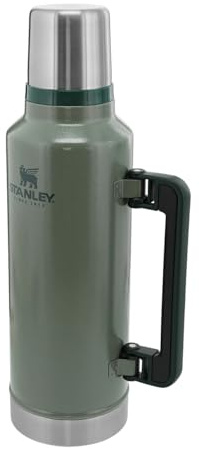 Stanley 1913 Classic Legendary Thermosflasche 1.9L - Thermos Hält 45 Stunden Heiß Oder Kalt - Edelstahl Thermoskanne - BPA-Frei - Spülmaschinenfest - Hammertone Green
