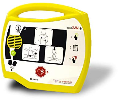 Rescue SAMe DAE Defibrillator komplett mit Elektroden für Erwachsene und Batterie
