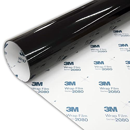 MOTOS 3M 2080 Schwarz Glanzend Autofolie Car Wrapping Folie G12 152X200