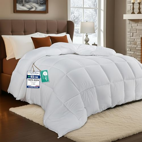 Utopia Bedding Bettdecke 135 x 200 cm, leichte Bettdecke mit Polyesterfüllung für 4 Jahreszeiten, Mikrofaser, für 1 Person (weiß)