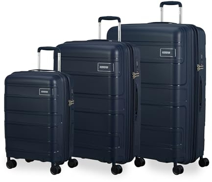 American Tourister Skymax - Kofferset 3-teilig, Blau (Midnight Blue)