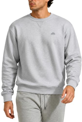 Iron Mountain Herren Fleece Rundhals Sweatshirt – Weicher Anti-Pilling Langarm-Pullover