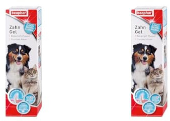 Beaphar Zahngel - Für Hunde und Katzen - Mit Leber-Geschmack - Zahnpflege ohne Zahnbürste - 100 g (Packung mit 2)