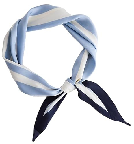GIMIRO Satin Schal 120cm x 36cm Rhombus Bunte Schals Floral Band Mode Zubehör für Hüte, Blazer, Blusen, Kleider, Röcke, Taillenbänder, Krawatten