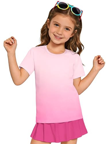 ANGEL CITIZ UPF 50+ UV Shirt Kinder Mädchen Schutzkleidung Jungen Badeshirt Kurzarm Schwimmshirt Wassersport Top 125-155