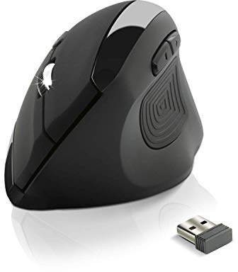 NEWWAY – Vertikale und Ergonomische Kabellose Maus A4-3200 DPI – Empfänger 10 m