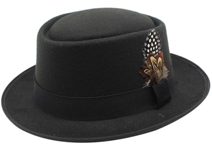 Bastwahl Herren Damen Trachtenmode Trachtenhut - Traditioneller Erwachsene Trachten Hut Retro Kostüm Volksfest Fedora-Hut Elegant Oktoberfest Trachtenhüte Party Accessoire