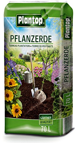 Pflanzerde 70 Liter Blumenerde Plantop, Braun