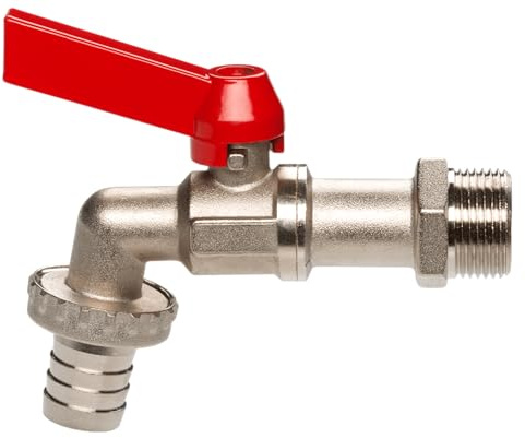 Gardena Kugel-Auslaufventil: Auslaufhahn für den Innen- und Außenbereich, 33,3 mm (G 1 Zoll)-Gewinde, für 19 mm (3/4 Zoll)-Schläuche (7333-20)
