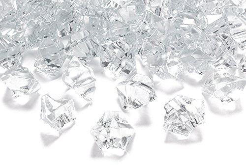 Goodymax 50 Kristall-Steine Farblos Klar 25 mm - EIS Deko Streudeko Diamanten Tisch Streu Deko