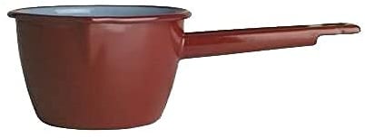 IBILI Stielkasserolle konisch 16 cm aus emailliertem Stahl in braun