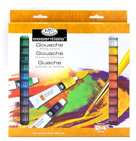 Royal & Langnickel Gouachefarbe, 24 Tuben 21 ml
