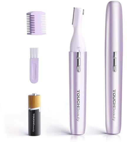 TOUCHBeauty Korrekturtrimmer für Körper und Gesicht wasserfestes Nasenhaartrimmer Präzisionstrimmer für die Entfernung von Augenbrauenhaaren, Nasen, Ohren,Gesichtsbehaarung AG-1658Z(Lila)