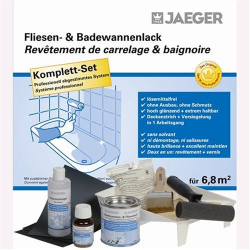 Jaeger Badewannen- & Fliesenlack für 6,8 m² Set reinweiss