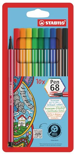 STABILO - Premium-Filzstift - Pen 68-10er Pack