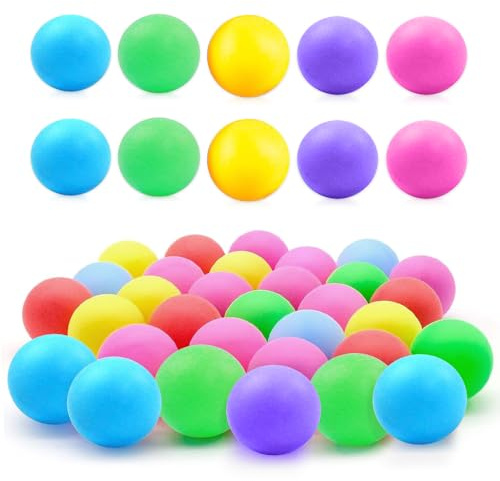 Riisoyu 30 Stück Tischtennisbälle, Mischfarben, 40 mm, Premium, Trainings- und Wettkampfball für Unterhaltung, Handwerk und Dekoration