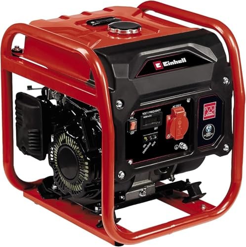 Einhell Stromerzeuger (Benzin) TC-IG 1100 (1100 W Maximalleistung, 1000 W max. Dauerleistung, 6,5 L Tank, Inverter, 4-Takt-Motor, 1x 230 V, Ölmangelsicherung, Überlastschutz)