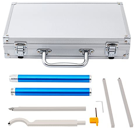 Owneed Carbide Tipped Wood Turning Tools Set, Drechseleisen Set, Verstellbare Drechselmesser, mit Koffer, für Drechselbank Schnitzholz(6 Stück)