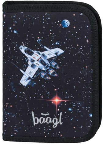 Baagl Federmäppchen für Jungen - Schüleretui, Federtasche, Federmappe für Schreibwaren - Etui, Federpenal, Schulmäppchen (Pixel Space)