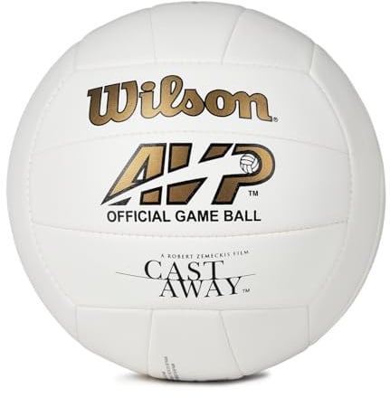 Wilson Volleyball CAST Away Mr, White/REd, Official, CAST Away Mr