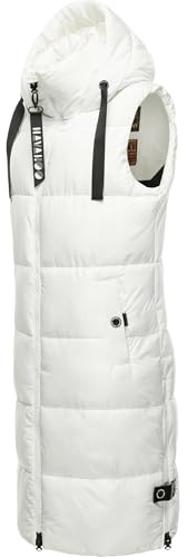 Navahoo Damen ärmellose lange Outdoorweste warme Winterjacke Schnuffelchen XS-3XL